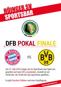 DFB-Pokalendspiel in der Höinger SV Sportsbar